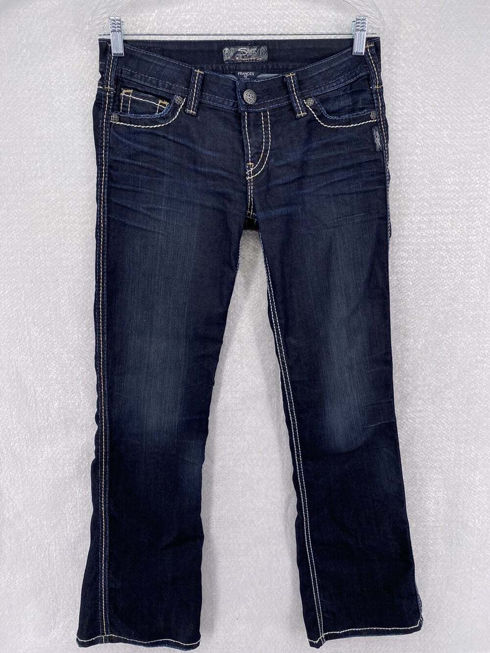 Silver Jeans 18” Frances Dark Wash Boot-Cut Jeans Women’s Size 28/33